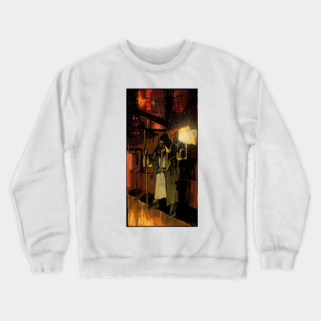 The Hermit (Cyberpunk Tarot) Crewneck Sweatshirt by Joshessel